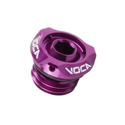 BOUCHON D'HUILE 50 A BOITE VOCA EVO V2 MINARELLI 50 AM6/RIEJU 50 MRT, SMX/YAMAHA 50 TZR, DTR/PEUGEOT 50 XPS, XR6/BETA 50 RR/SHERCO 50 SM-R, SE-R ALU CNC VIOLET