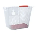 FRONT BASKET- STEEL MESH - HAPO-G WHITE ( cm)  - SOLD WITH DMTS FASTENING SYSTEM - EBIKE