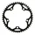 PLATEAU ROUTE 5BRA D.130 STRONGLIGHT DURAL 48DTS NOIR TYPE SHIMANO 8/9V.