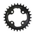 PLATEAU VTT 4BRA D.64 TA ONE 28DTS MONO NOIR MAT ALU POUR SHIMANO / SRAM / RACE FACE / FSA 10/11/12V. NARROW WIDE