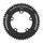 CHAINRING FOR ROAD BIKE- 51T. Ø 110 - 4 ARMS -OUTER- TIME TRIAL - FOR ULTEGRA 6800/105 5800 TIME TRIAL BLACK CT2 STRONGLIGHT 11 Speed