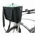 FRONT BASKET- CANVAS- HAPO-G BLACK - ON HANDLEBAR WITH DMTS SYSTEM