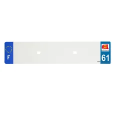 PLASTIC STRIP FOR BLANK PVC LICENSE PLATE (CAR FORMAT 520X110)-DEPT 61/EUROPE (SOLD PER UNIT)