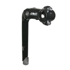 QUILL STEM FOR URBAN BIKE-  NEWTON -ADJUSTABLE- Ø22,2mm L 85mm BLACK - FOR BAR Ø 25.4mm