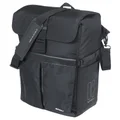 SACOCHE ARRIERE VELO LATERALE SAC BANDOULIERE BASIL MOVE COMMUTER NOIR DROIT/GAUCHE 15L FIXATION MIK HOOKS POUR PORTE BAGAGE
