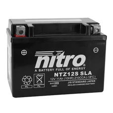 BATTERIE 12V 11 Ah NTZ12S NITRO SLA SANS ENTRETIEN PRETE A L'EMPLOI  (Lg150xL87xH110mm) (EQUIVALENT YTZ12S / AGM / GEL)