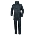 RAIN SUIT - TUCANO SET DILUVIO START BLACK  L  (PANTS+JACKET)- APPROVED EN 14360:2004