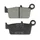 BRAKE PADS -POLINI FOR HONDA 50 LEAD / KYMCO 50 HEROISM, 50 YUP / PEUGEOT 50 SV GEO / HM 125 CRE, 50 CRE DERAPAGE  (L 75mm - H 326.4mm - thk9.7mm)  (174.0087)  (ORIGINAL)
