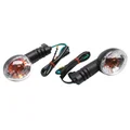 CLIGNOTANT SCOOT ADAPTABLE PEUGEOT 50 LUDIX TRANSPARENT/NOIR (HOMOLOGUE CE) (PAIRE)  -REPLAY-