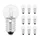 LIGHT BULB  6V  6W STANDART E10 FOOT G14 (SCREW BASE) CLEAR (PARKING LIGHT) (SOLD PER 10)  -SELECTION P2R-