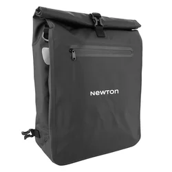 SACOCHE ARRIERE VELO LATERALE SAC A DOS NEWTON NOIR DROIT/GAUCHE 18L FIXATION QUICK LOCK ET VELCRO POUR PORTE BAGAGE AVEC SYSTEME ANTIVOL (27x14x49cm)