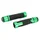 REVETEMENT POIGNEE AVOC MOTO ON ROAD ANTIDERAPANTE AVEC EMBOUT DE GUIDON ADAPTABLE KAWASAKI 900 Z900, 650 Z650 VERT ANODISE (PAIRE)