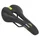 SELLE NEWTON ROUTE/VTT NOIR ERGONOMIC GEL MEMOIRE DE FORME AVEC TROU CENTRAL 272x143mm RAIL ACIER NOIR