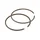 PISTON RING - STAGE 6 STREETRACE FOR DERBI 50 SENDA 2006>, GPR 2006>/GILERA 50 SMT 2006>, RCR 2006> DERBI EURO 3 / 4) (PAIR)
