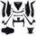 CARROSSERIE/CARENAGE MAXISCOOTER ADAPTABLE YAMAHA 125-250 XMAX 2006>2009 / MBK 125-250 SKYCRUISER 2006>2009 NOIR BRILLANT (KIT 11 PIECES)  -P2R-