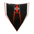 DECAL- REAR MUDGUARD "PIAGGIO GENUINE PART" 50 GILERA SMT/RCR 2013> WHITE/RED  -2H000920-