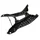 FOOTREST "PIAGGIO GENUINE PART" 50-125 PRIMAVERA BLACK 98/A  -67361200XN2-