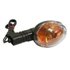 CLIGNOTANT 50 A BOITE ADAPTABLE RIEJU 50 MRX, RR, RS1, SMX 2000> TRANSPARENT/NOIR  AV DROIT OU AR GAUCHE   (HOMOLOGUE CE)  -SELECTION P2R-