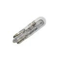 LIGHT BULB 12V  2W STANDART W2W FOOT W2x4,6D WEDGE CLEAR (DASHBOARD LIGHT + TURN LIGHT) (SOLD PER 10) (FOR SCOOTER PEUGEOT)  -FLOSSER-