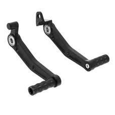 SELECTEUR DE VITESSE ET PEDALE DE FREIN ARRIERE MOTO POUR KTM 125 DUKE ALU CNC ANODISE NOIR (PAIRE)  -AVOC-
