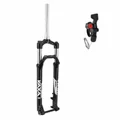 FOURCHE VTT 29 " ZOOM 868S A RESSORT NOIR REGLABLE/BLOCABLE AVEC MANETTE AU CINTRE DEB. 100MM POUR AXE TRAVERSANT BOOST 15-110 PIVOT LISSE CONIQUE 1''1/8-1"1/2 EXTERIEUR COMPATIBLE DISQUE