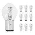 LIGHT BULB 12V 35/35W STANDART B35 FOOT BA20D CLEAR (HEADLIGHT) (SOLD PER 10)  -SELECTION P2R-