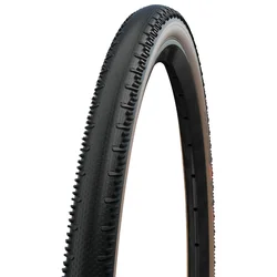 PNEU GRAVEL 700 X 45 SCHWALBE G-ONE RS NOIR/BEIGE RENFORT V-GUARD TLE TUBELESS READY TS (45-622) COMPATIBLE VAE