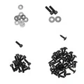 VIS DE CARROSSERIE/CARENAGE/CAPOTAGE REPLAY ACIER POUR MBK 50 NITRO 1997>2012/YAMAHA 50 AEROX 1997>2012 NOIR (KIT)