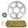 KIT CHAINE ADAPTABLE YAMAHA 125 TW 1998>2001  428  14X50  (DIAM COURONNE 62/80/8.5)  (DEMULTIPLICATION ORIGINE)  -AFAM-