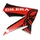 AUTOCOLLANT/STICKER/DECOR AILE AVANT DROITE ORIGINE PIAGGIO 50 GILERA SMT/RCR 2013> ROUGE  -2H000004-