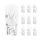 AMPOULE/LAMPE STANDARD 12V  3W CULOT W2,1x9,5d NORME W3W T10 WEDGE BLANC (COMPTEUR ET CLIGNOTANT) (BOITE DE 10)  -P2R-
