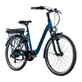 VELO ELECTRIQUE/VAE CITY 26 LEADER FOX LATONA MIXTE BLEU NUIT MAT 7V MOTEUR ROUE AR BAFANG 36V 45Nm BATTERIE 15Ah (16,5'' - H43cm - TAILLE S - POUR ADULTE DE 158cm à 168cm)