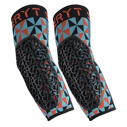 PROTECTION COUDIERES VTT SERYT FLOW ARLECCHINO ANTIBACTERIEN, ANTIDERAPANTE, SANS COUTURE BLEU CLAIR/ROUGE M (VENDU A LA PAIRE) 250 g -CE EN 1621.1 NIVEAU 2