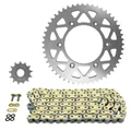 KIT CHAINE ADAPTABLE HONDA 450 CRF X 2005>2018  520  13x51  (DIAM COURONNE ALU 125/153/8.5) (DEMULTIPLICATION ORIGINE)  -AFAM-