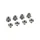 CHAINRING BOLT SET- STRONGLIGHT (MTB) FOR DOUBLE - STAINLESS (SET OF 4)