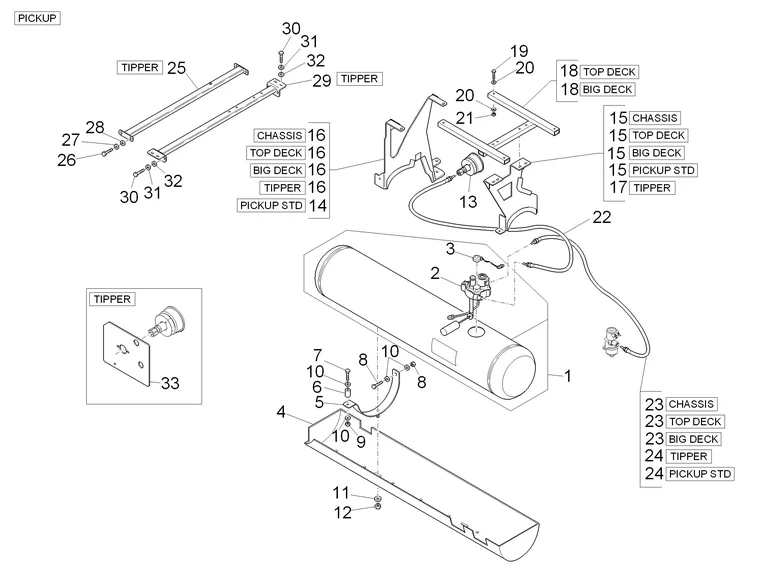 Réservoir carburant GPL (Pick) 