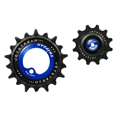 GALET DERAILLEUR TRIPEAK 12-18 DENTS ROULEMENT CERAMIC POUR DERAILLEUR 2x12V. BLEU FONCE COMPATIBLE SRAM AXS FORCE/RIVAL (JEU DE 2)