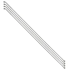 STAINLESS SPOKE- SILVER FOR EBIKE Ø 2,0mm -  Ø  2,3mm  L 282mm SAPIM "J BEND" WITH NUTS (SOLD PER 4)