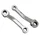 PEDAL CRANK FOR MOPED - LEFT OR RIGHT ( CENTERS 130 mm)  CHROMED STEEL(PAIR)