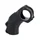 STEM FOR MTB/URBAN/TREKKING - ERGOTEC HIGH CHARISMA ANGLE 45° -ALUMINIUM- BLACK Ø31.8  L50mm  (APPROVED LEVEL 5) For fork 1"1/8