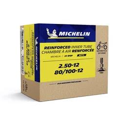 CHAMBRE A AIR 12''  2.50-12, 80/100-12 MICHELIN 12MCR VALVE TR4 (CROSS)