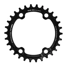 PLATEAU VTT 4BRA D.96 POUR SHIMANO SLX7000/ XT8000/ XTR9000 TA ONE 34DTS MONO NOIR MAT ALU 10/11/12V. NARROW WIDE (COMPATIBLE TOUTE CHAINE 12V SAUF SHIMANO)