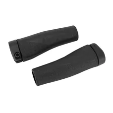 HAND GRIPS FOR URBAN BIKE - HERRMANS GRIP CLIK BLACK L123mm  LOCK FASTENING (PAIR ON CARD) - - for bike rental./E-BIKE