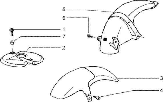 Garde boue av. et ar.