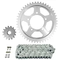 KIT CHAINE ADAPTABLE SUZUKI 650 GSF N BANDIT 2005>2006  530  15x47  (SANS ABS ) (DIAM COURONNE 87/110/10.5)  (DEMULTIPLICATION ORIGINE)  -AFAM-