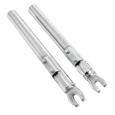 FOURREAUX/PLONGEURS DE FOURCHE CYCLO ADAPTABLE PEUGEOT 103 SP, SPX CHROME (LIVREE AVEC RESSORT) (PAIRE)  -SELECTION P2R-