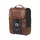 SACOCHE CAVALIERE LATERALE SHAD SR38 CAFE RACER IMPERMEABLE MARRON 10L (fixation SR SIDE BAG HOLDER vendue séparément)  (X0SR38)