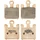 BRAKE PADS NEWFREN FOR KAWASAKI 1000 ZX-10R NINJA 2004>2007 Front   600 ZX-6RR NINJA 2003>2006 Front  DERBI 659 MULHACEN 2005> Front   (L 39mm - H 49.5mm - thk 7.9mm)  (FD0352SP)  (SPORT SINTERED)