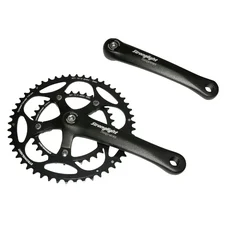 CHAINSET FOR ROAD BIKE- STRONGLIGHT  9/10 Speed IMPACT BLACK 172.5mm 50-34 (TAPERED SQUARE 107mm)