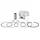 PISTON MAXISCOOTER AIRSAL POUR HONDA 125 HONDA 125 PCX 2012>, SH 2013> (DIAM 52,4mm)